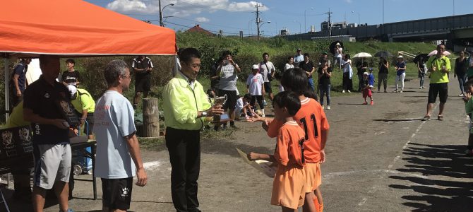 国立市少年サッカー大会 ライオンズカップ(1・2年生の部) 9月18日 国立市多摩川河川敷グランドにて 国立市少年サッカー大会 ライオンズカップ(1・2年生の部) 9月18日 国立市多摩川河川敷グランドにて