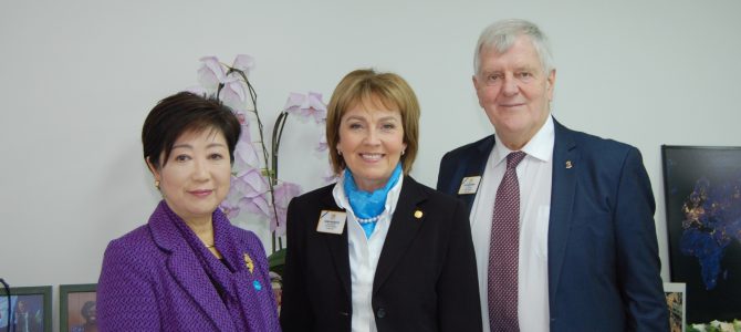 小池都知事を表敬訪問 グドラン・イングバドター国際第一副会長 11月27日(月) 小池都知事を表敬訪問 グドラン・イングバドター国際第一副会長 11月27日(月)