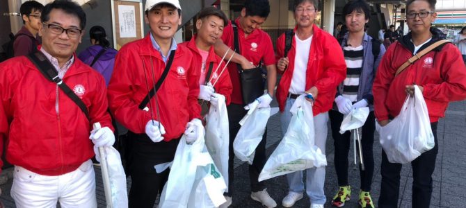 昭島市内清掃活動 10月22日(日) 東京昭島LC 昭島市内清掃活動 10月22日(日) 東京昭島LC