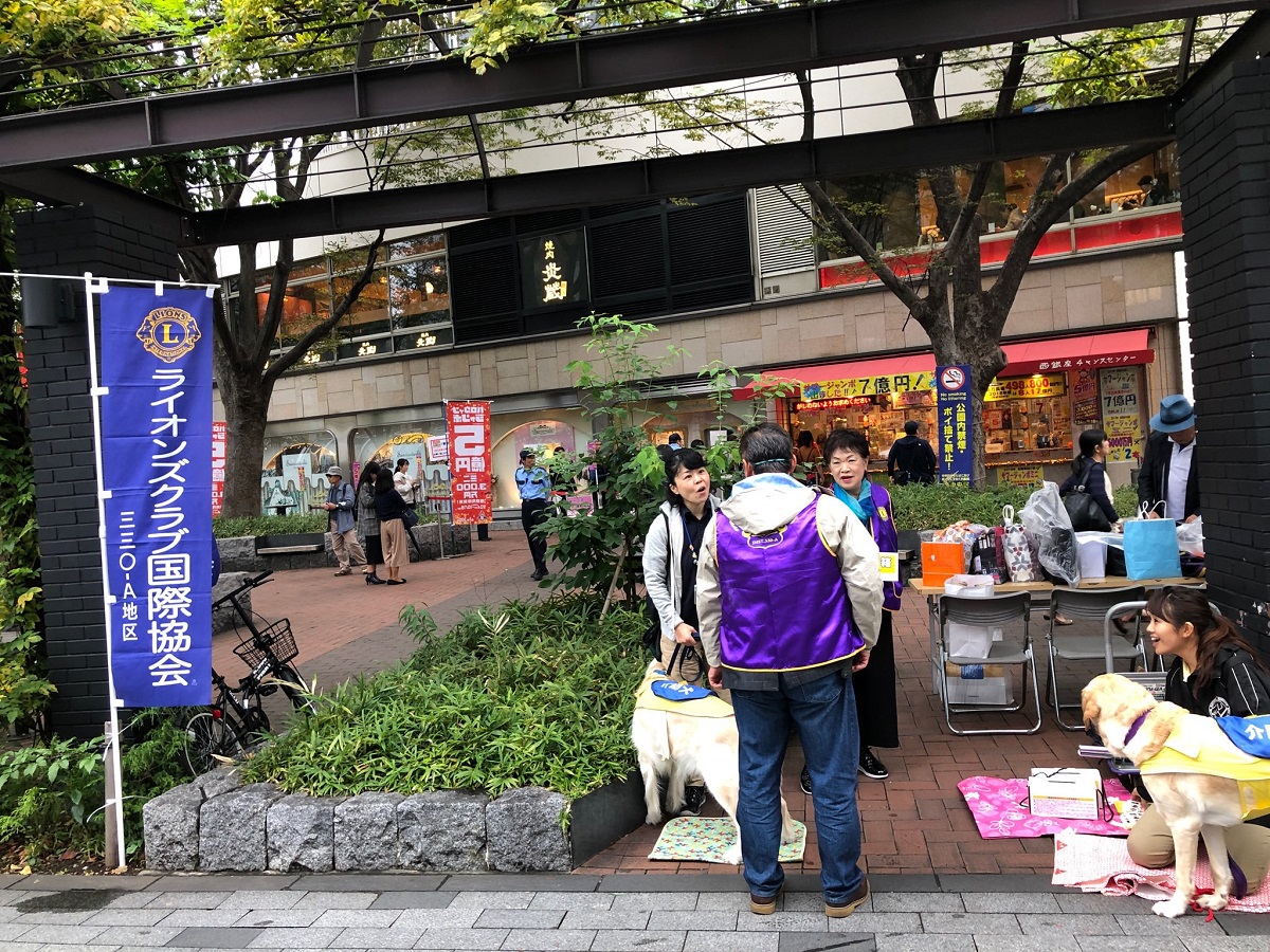 「社会福祉法人 日本介助犬協会」支援募金活動を行いました　１０月１４日　東京尾張町ＬＣ画像1